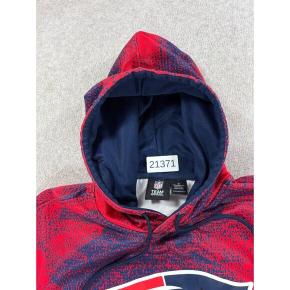 New England Patriots ZUBAZ Sideline‎ Hoodie Sweatshirt (Men's Medium) Red/Blue - Picture 5 of 12